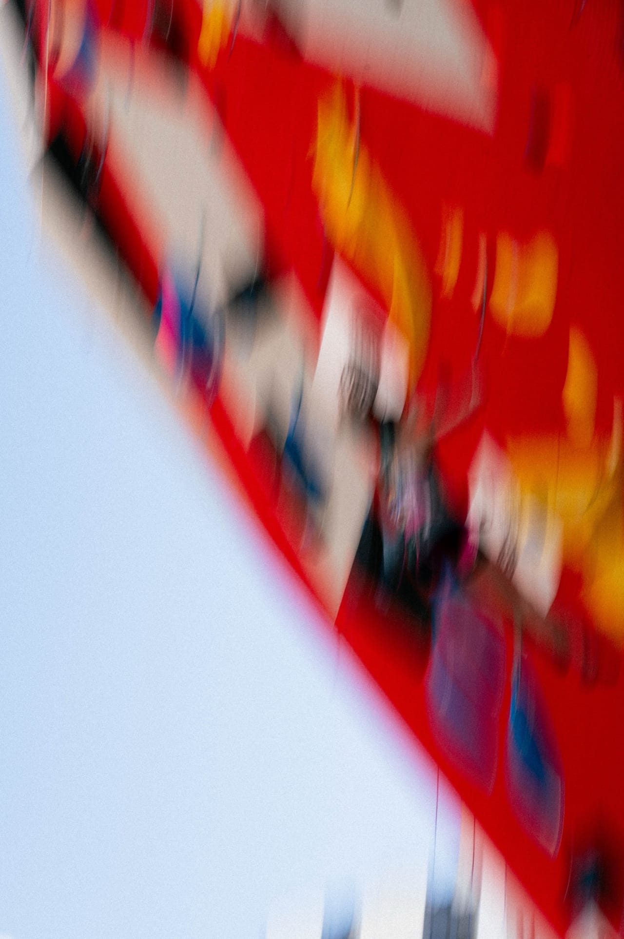 Abstract motion blur of the competition wall — artistic impression of the event