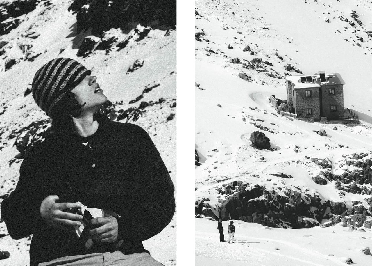 Mountain chalet at Toubkal base camp