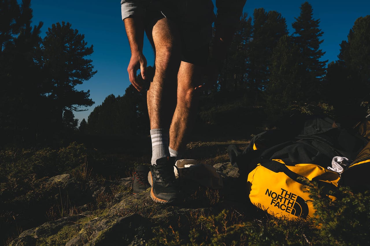 Runner preparing for a race