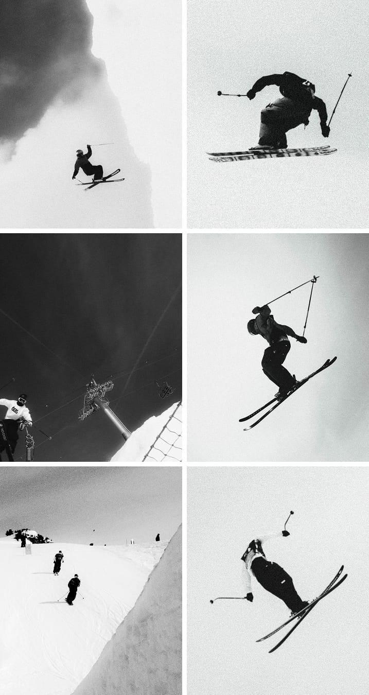 Skiers on slope