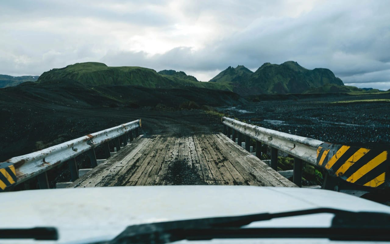 Offroad driving in Iceland