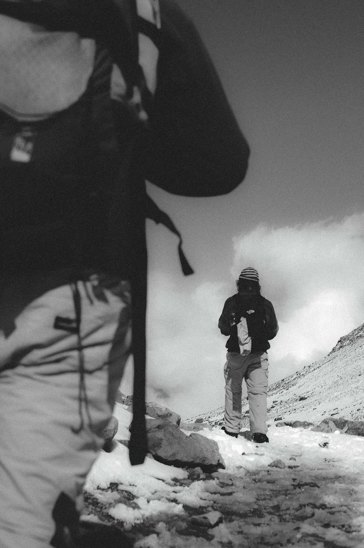 Men hiking in the Atlas Mountains