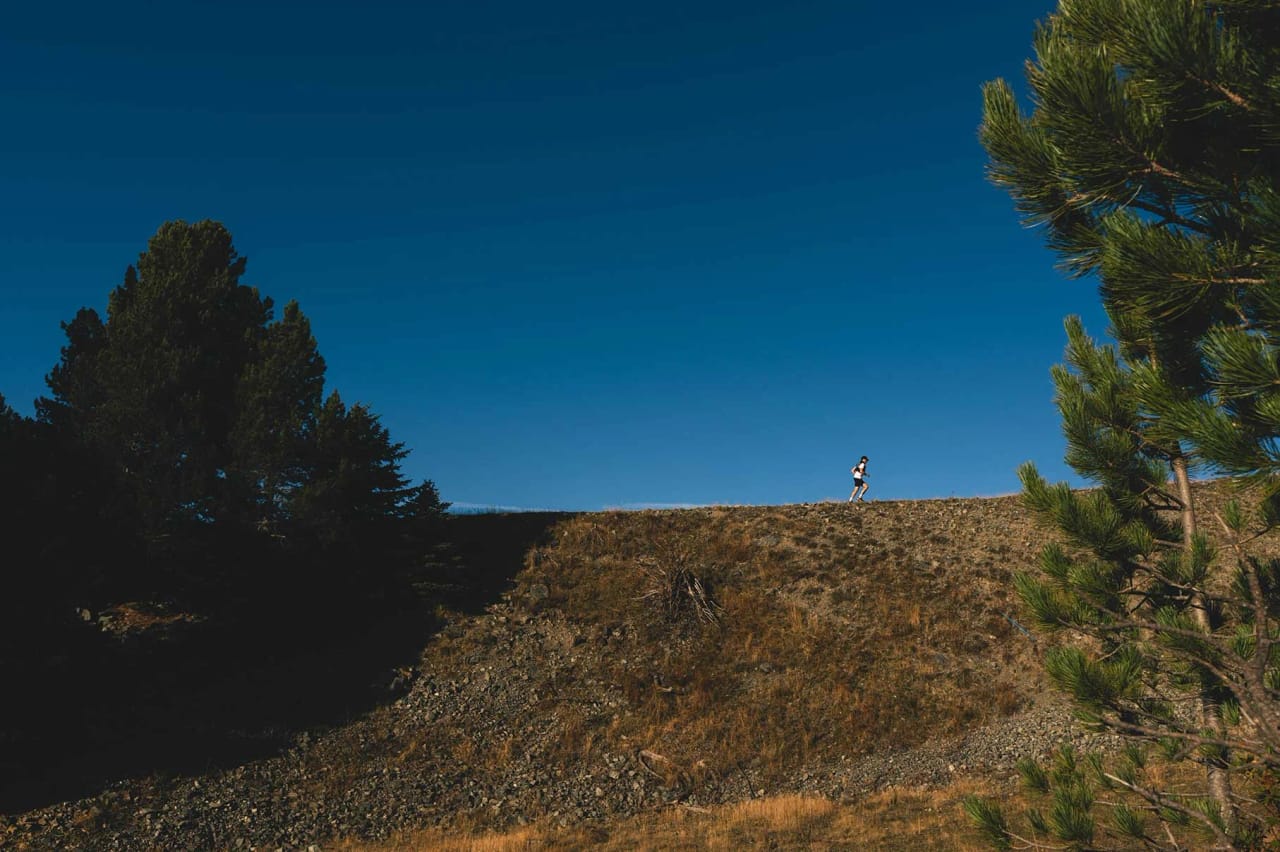 Runner on the hill