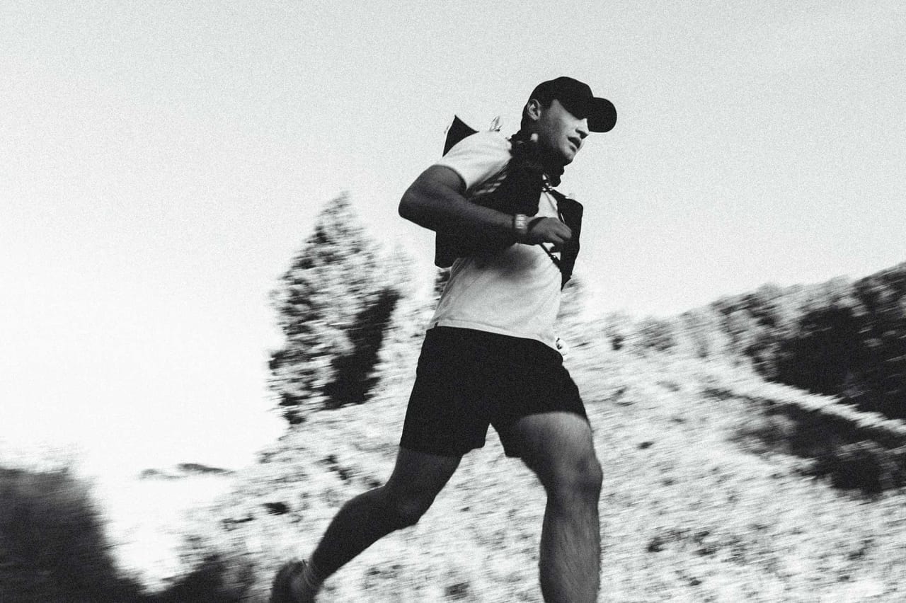 Runner in Chamrousse