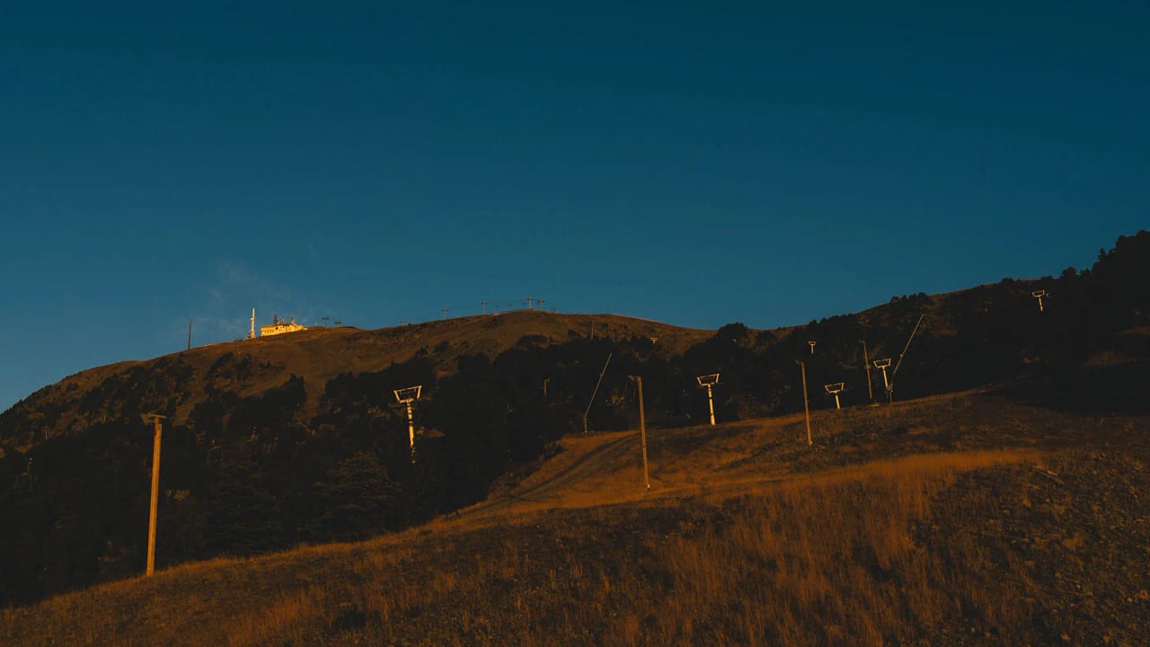 Grenoble ski station during autumn